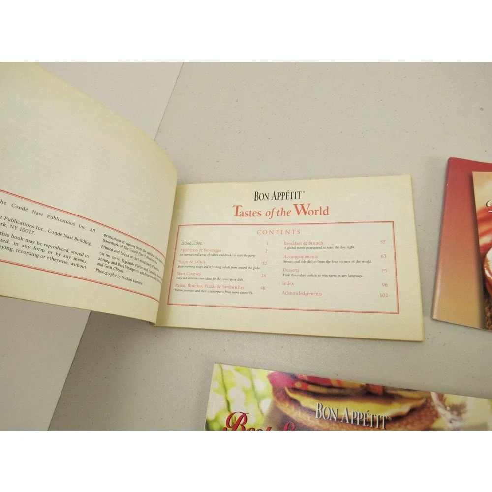 Bon Appetit lot cookbooks